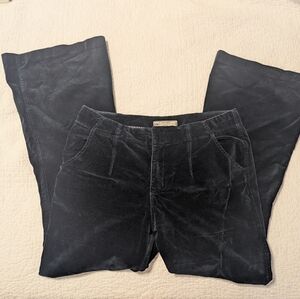 Free People dark green velvet flare size 31